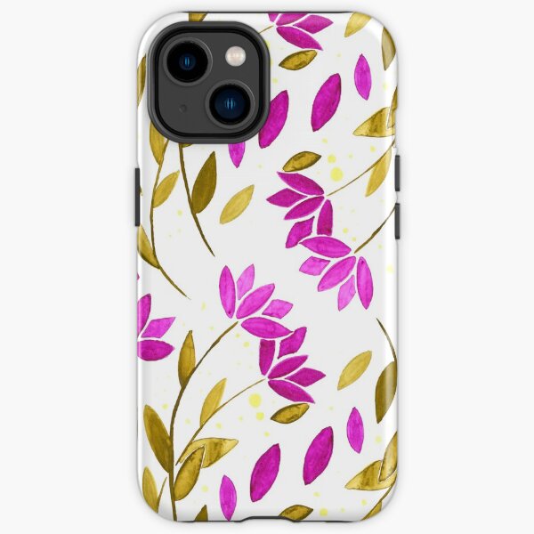 Flower watercolor paints iPhone Tough Case