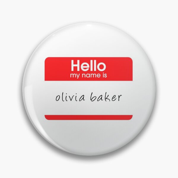 Item preview, Hello, My Name is Olivia Baker designed and sold by stickerrqueen.