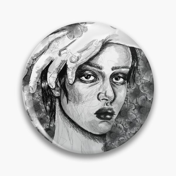 Item preview, Woman and flowers designed and sold by JackieBruDraws.