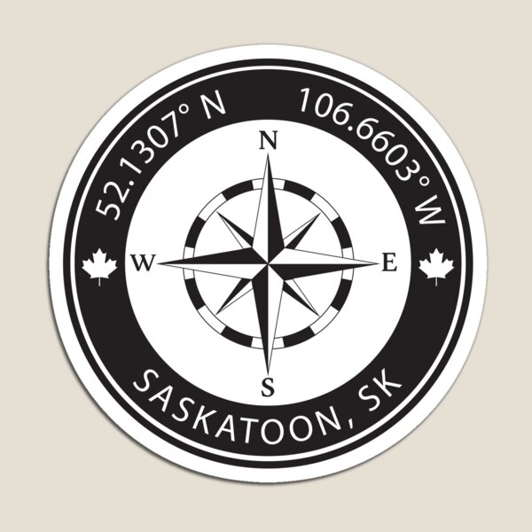 Item preview, Saskatoon, Saskatchewan Geographical Coordinates designed and sold by TeeOhGraphics.