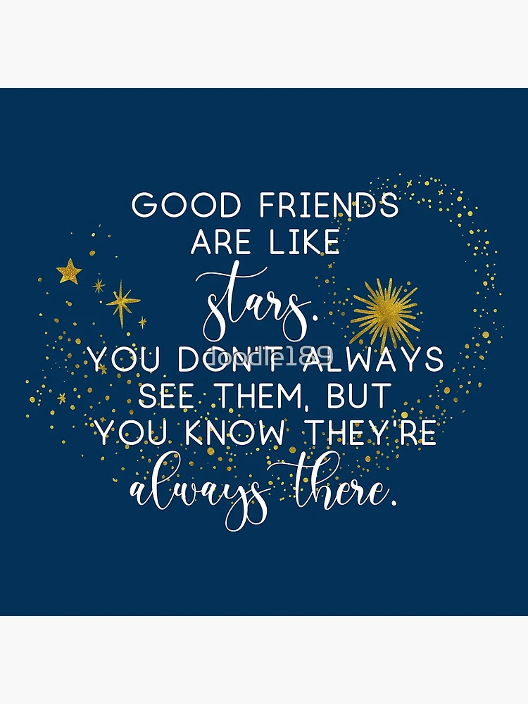 Good friends are like stars Coasters Set of 4