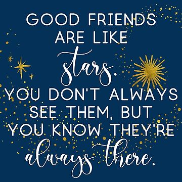 Good friends are like stars Coasters Set of 4