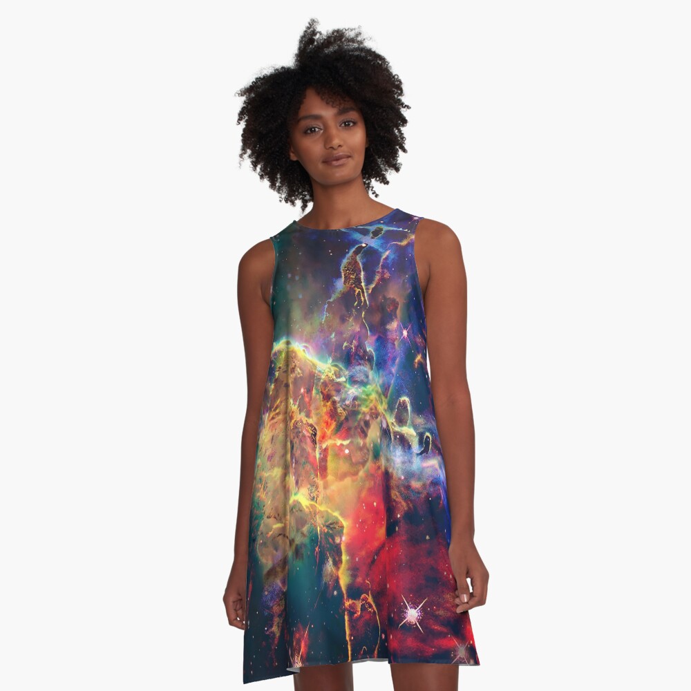 Cosmic Mountain A-Line Dress