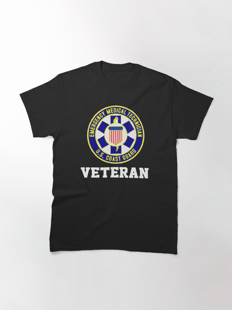 Alternate view of EMT Veteran USCG Design Classic T-Shirt