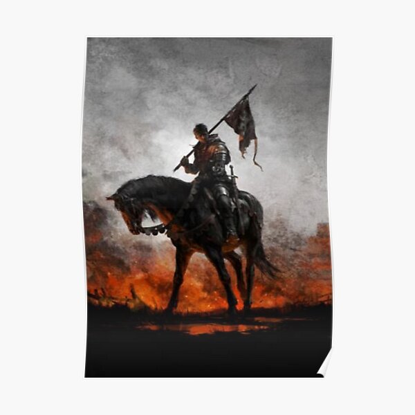 Medieval Horseman Poster