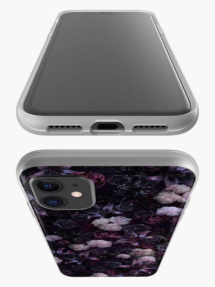 Alternate view of Midsummer Nights Dream #Dark Floral #Midnight #Black #Rose #Night iPhone Case & Cover