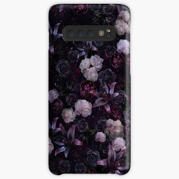 Midsummer Nights Dream #Dark Floral #Midnight #Black #Rose #Night Samsung Galaxy Snap Case