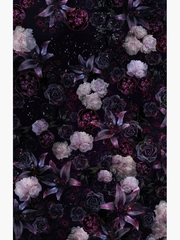 Aperçu 4 sur 4. Coque Samsung Galaxy avec l'œuvre Songe d'une nuit d'été #Floral sombre #Minuit #Noir #Rose #Nuit créée et vendue par ANTHROPOLESLEY.