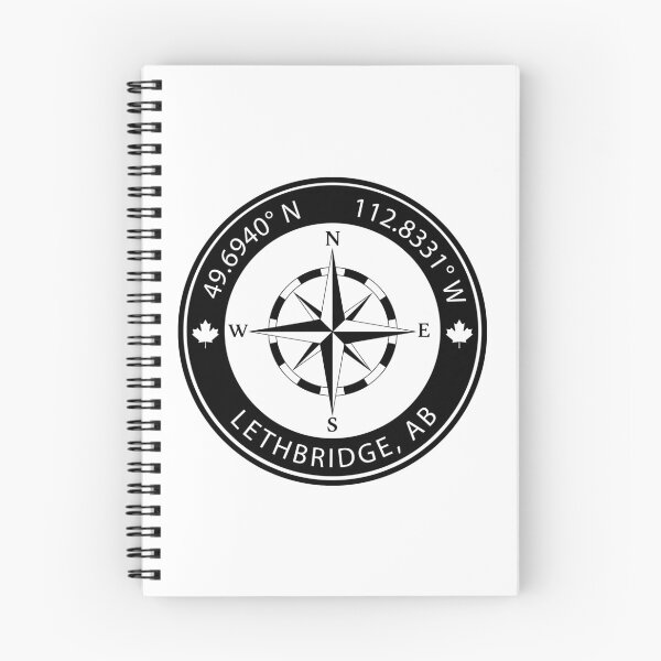 Item preview, Lethbridge, Alberta Geographical Coordinates designed and sold by TeeOhGraphics.