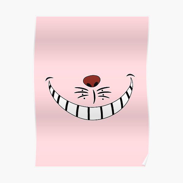 Download Cheshire Cat Face Posters Redbubble Yellowimages Mockups