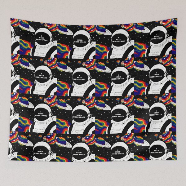 Item preview, 'I need more space' astronaut in outer space designed and sold by emiiemilova.