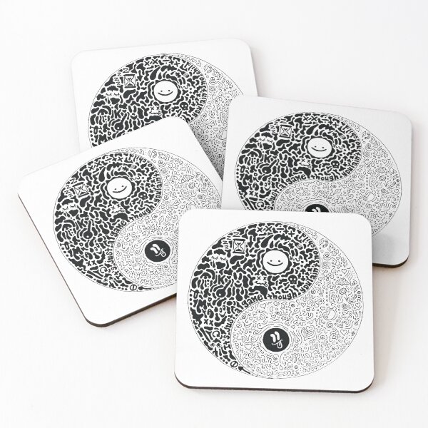 Item preview, Kezignosaur Yin Yang - Try Hard Fool designed and sold by kezignosaur.