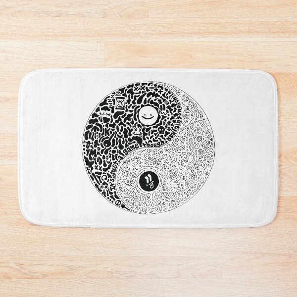 Item preview, Kezignosaur Yin Yang - Try Hard Fool designed and sold by kezignosaur.
