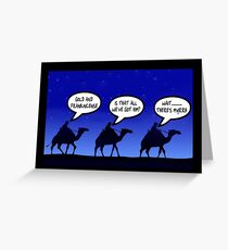 Funny 3 wise men Christmas Greeting Card
