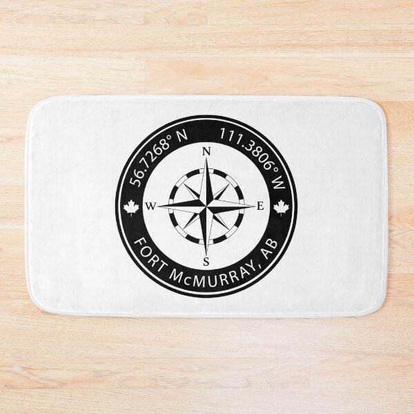 Item preview, Fort McMurray, Alberta Geographical Coordinates designed and sold by TeeOhGraphics.