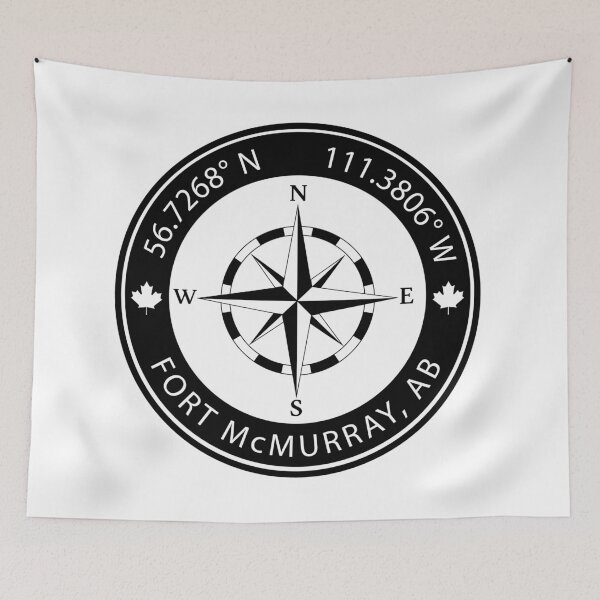 Item preview, Fort McMurray, Alberta Geographical Coordinates designed and sold by TeeOhGraphics.