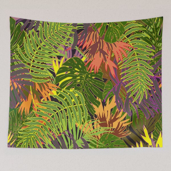 Item preview, Tropical chaos seamless pattern. Wild herbs. Wild life designed and sold by Yulia Chepurova.