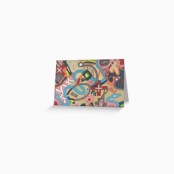A painting a day keeps the doctor away - Kizd Greeting Card