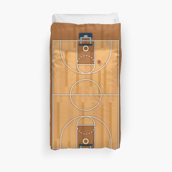 Basketball Court Pitch Hall Ball Duvet Cover