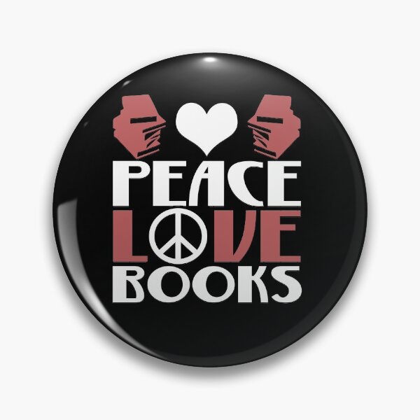 Item preview, Peace Love Books Peaceful Book Lover Novelty Design designed and sold by LostLatticework.