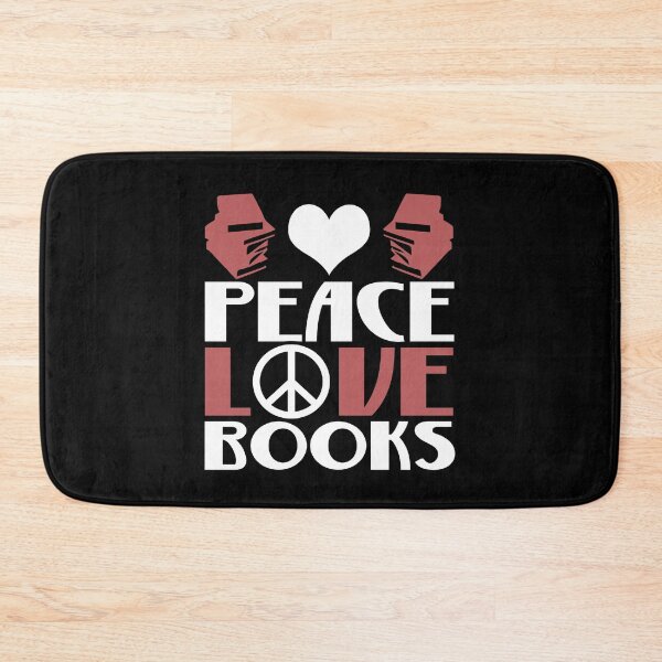 Item preview, Peace Love Books Peaceful Book Lover Novelty Design designed and sold by LostLatticework.