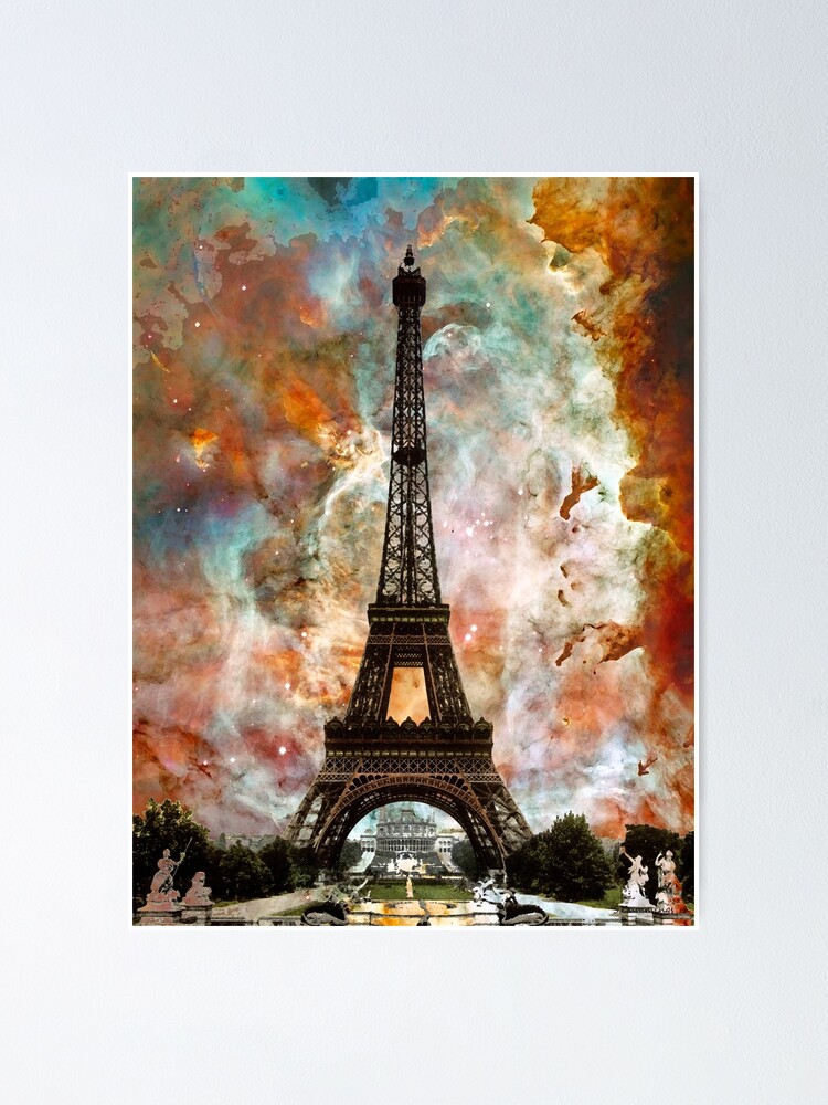 Paris Eiffel tower wall art Acrylic painting Canvas French decor Painting  by IrinJoyArt Art