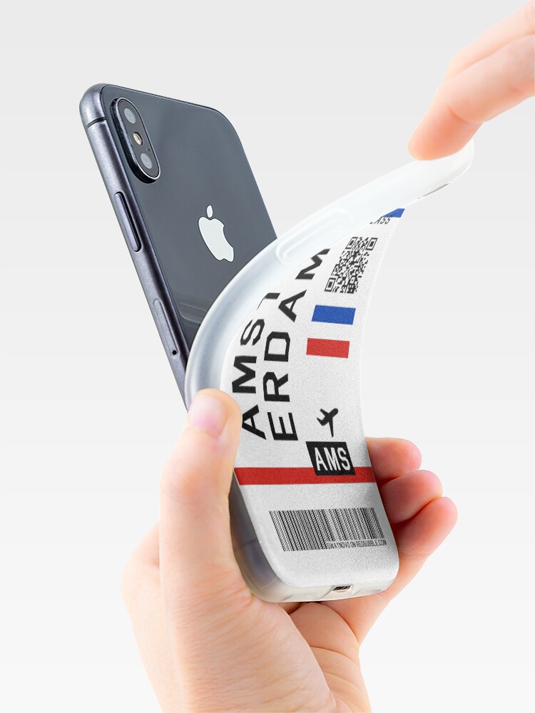 Flight Ticket Amsterdam iPhone Case for Sale by swaynowo Redbubble - Main Image