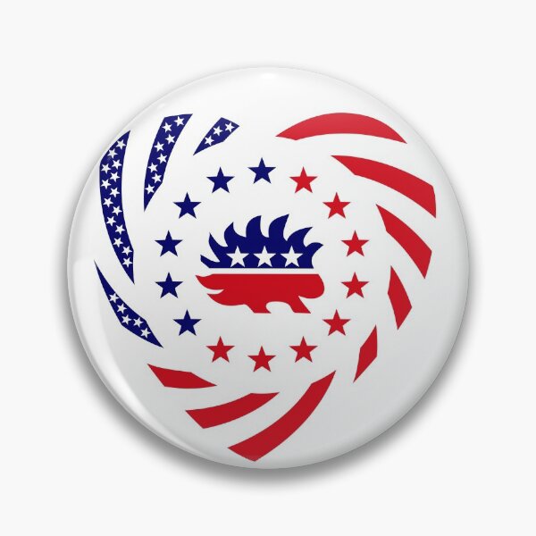 Item preview, Libertarian Murican Patriot Flag Series (Heart) designed and sold by Carbon-Fibre Media.