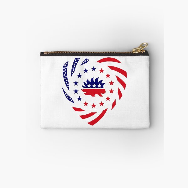 Item preview, Libertarian Murican Patriot Flag Series (Heart) designed and sold by Carbon-Fibre Media.