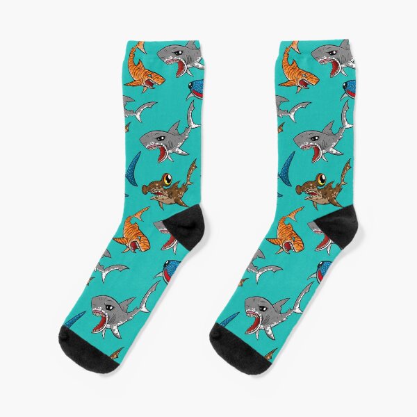 Shark Pattern Socks