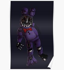 Withered Freddy Posters Redbubble - fnaf withered bonnie drawing