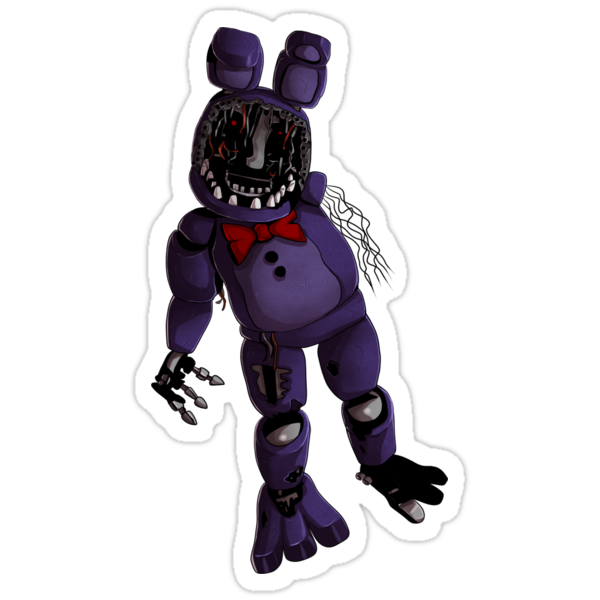 "FNAF 2 - Withered Bonnie design" Stickers by ladyfiszi ...