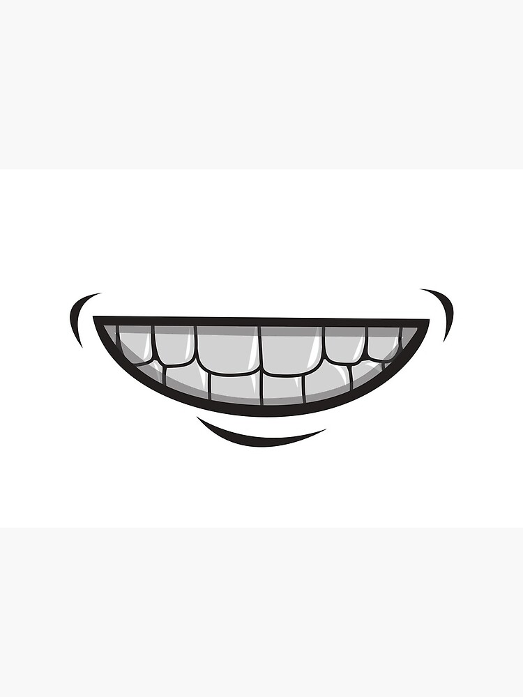 "smiling cartoon mouth face mask covid 19 protection" Mask for Sale by