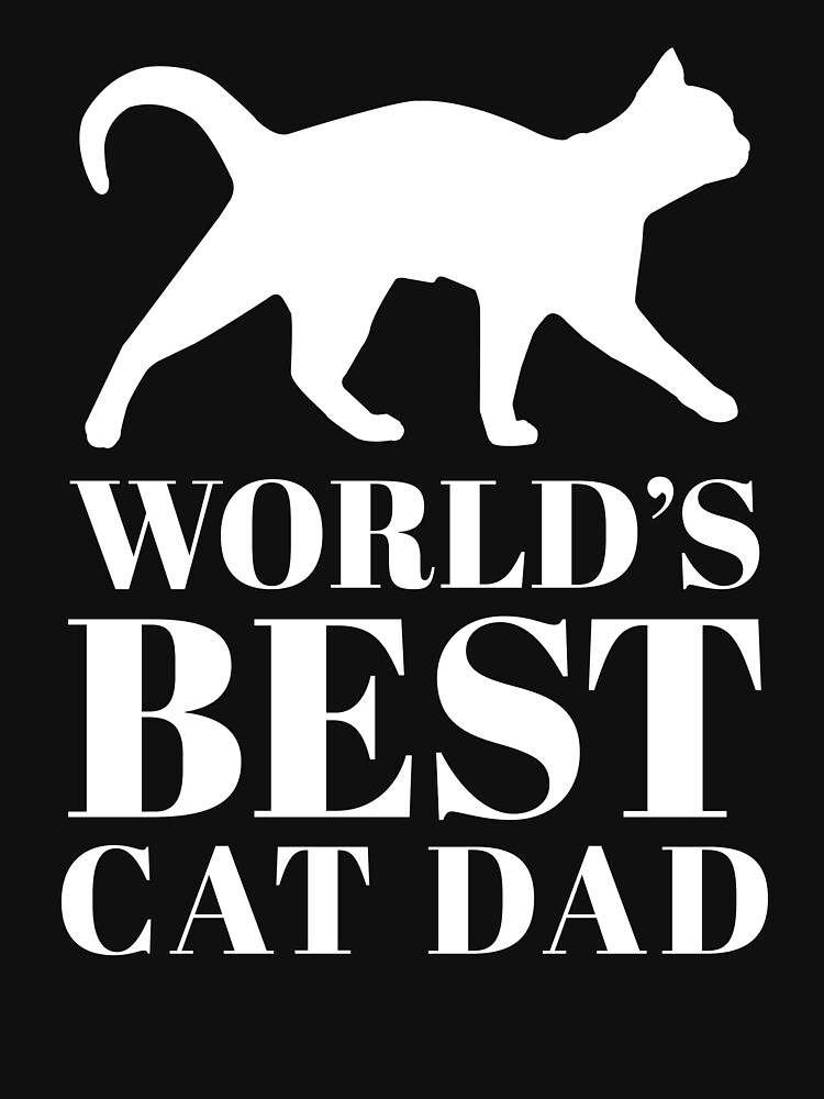 "World Best Cat Dad" Tshirt by livegood Redbubble