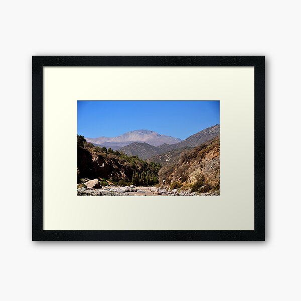 Chile, Mountain Cajon del Maipo, Framed Art Print