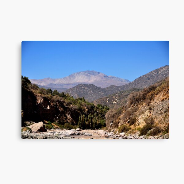 Chile, Mountain Cajon del Maipo, Canvas Print