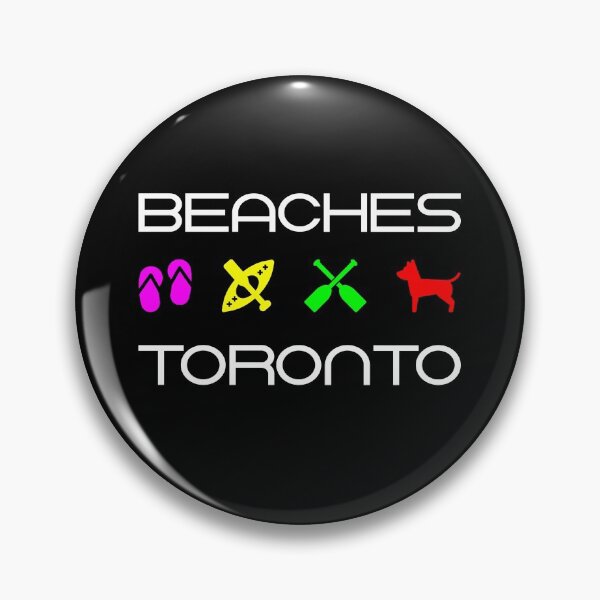 Aperçu de l'œuvre Plages Toronto Four Icons Couleur foncée créée et vendue par TinyStarCanada.