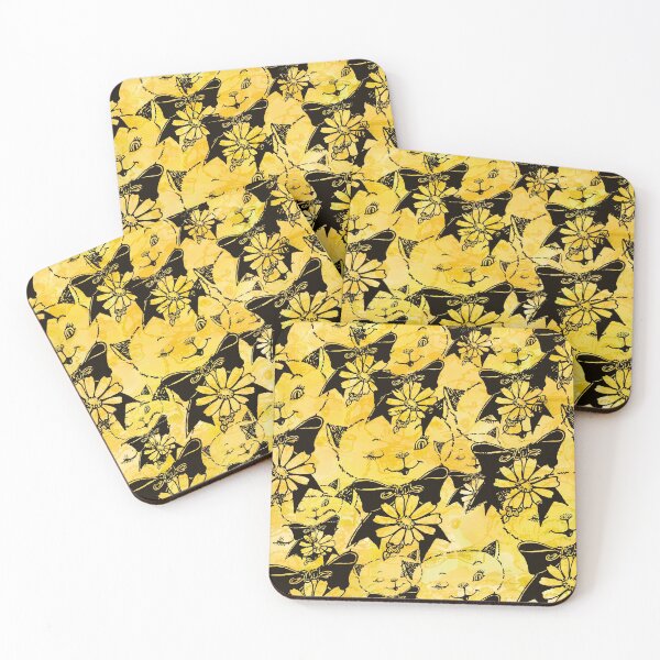 Item preview, I’m the cats meow in yellow #3 of cat collection designed and sold by Joysdigitalart.