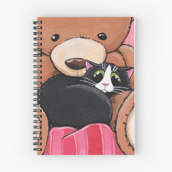 Item preview, Cat and Big Teddy designed and sold by LisaMarieArt & Illustration.