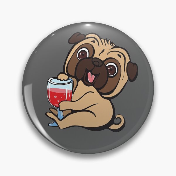 Item preview, pug sediento designed and sold by Delicarte.