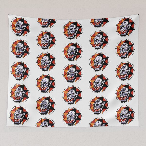 Item preview, Gorilla traditional tattoo star designed and sold by SuburbanStoic.