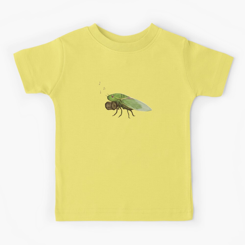 Cicada Playing a Squeezebox Kids T-Shirt