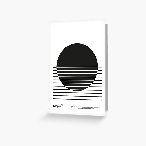 Shapes 07 Greeting Card