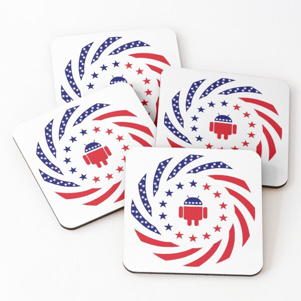 Item preview, Android Murican Patriot Flag Series designed and sold by Carbon-Fibre Media.