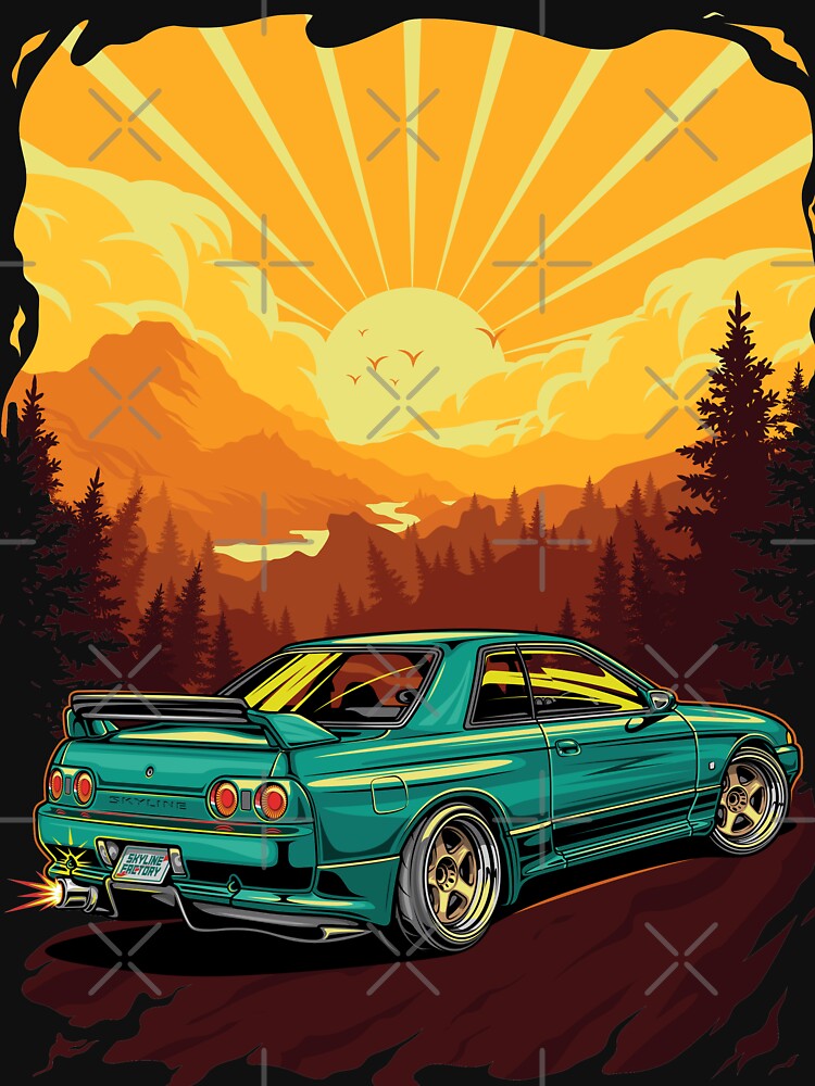 Nissan Skyline R32 Bnr T Shirt For Sale By W1gger Redbubble