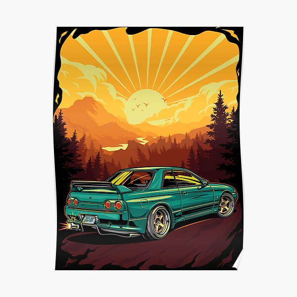 Nissan Skyline R32 BNR Poster