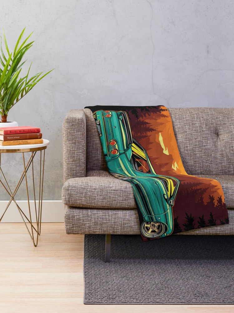 Alternate view of Nissan Skyline R32 BNR Throw Blanket