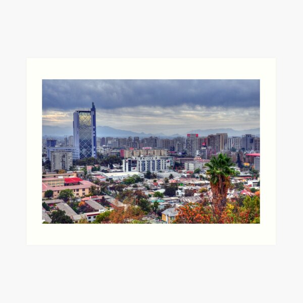 HDR, Santiago de Chile, Art Print