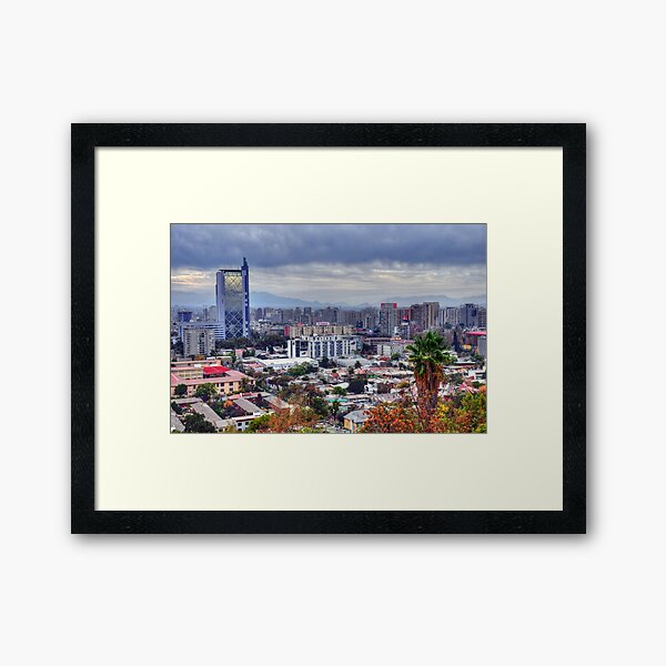 HDR, Santiago de Chile, Framed Art Print