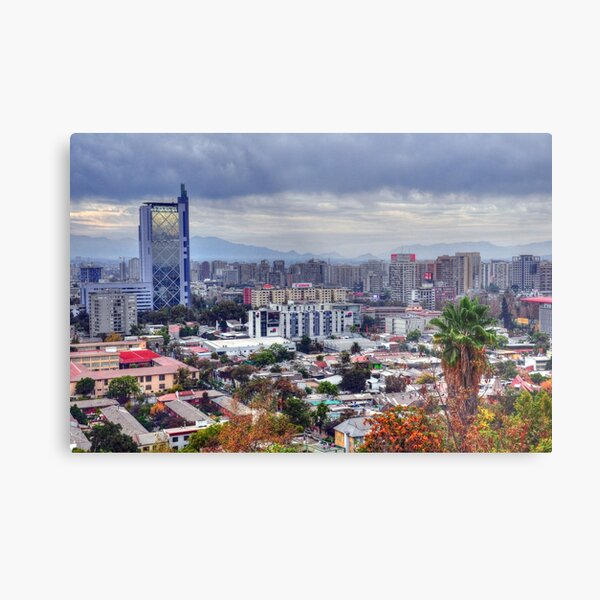 HDR, Santiago de Chile, Metal Print